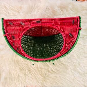 Vintage Watermelon Woven basket 🍉